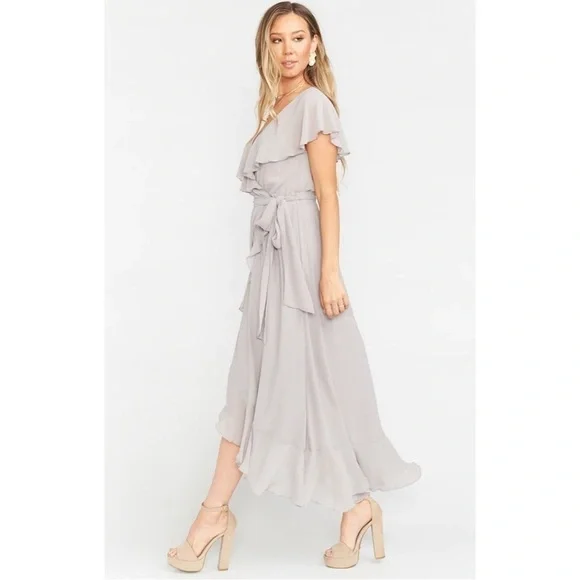 NWT4 Show Me Your Mumu Jess Ruffle Midi Dress - Picture 4 of 7